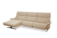 Varia 4473 von Himolla - Ledersofa Ausführung links nebel