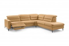 MR 1380 von Musterring - Ledersofa Variante rechts honey