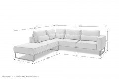 JustB! PM100 von Musterring - Sofaecke Ausführung links natur