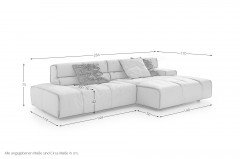 Colosseo von designwerk - Sofaecke rechts sand