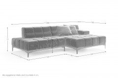 Oasis-LE24 von designwerk - Sofaecke rechts grey