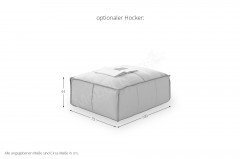 Vola-LE24 von designwerk - Ledergarnitur rechts dijon