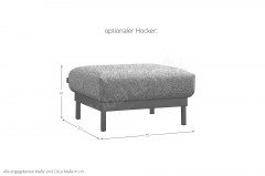 CR.444 von creation by Rolf Benz - Polstergarnitur hellelfenbein