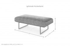 KOINOR Clayton - Ecksofa rechts grün