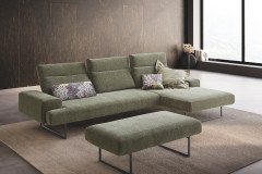 KOINOR Clayton - Ecksofa rechts grün