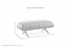 KOINOR Fieno - Ledergarnitur rechts ebano