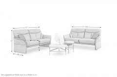 9568 von Himolla - Leder-Duo island