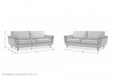 CL 940 von Erpo Polstermöbel - Leder-Duo anthrazit