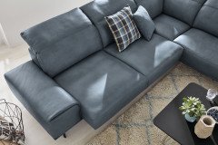 MR 2490 von Musterring - Ledersofa Variante rechts blue