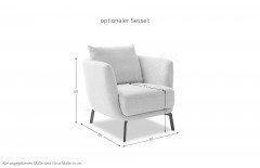 Pearl-LE25 von SCHÖNER WOHNEN - Sofa-Duo rosa