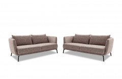 Pearl-LE25 von SCHÖNER WOHNEN - Sofa-Duo rosa