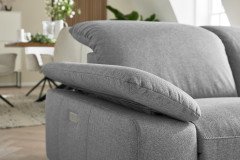 MR 370 von Musterring - Ecksofa Variante rechts platin
