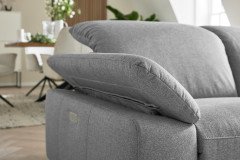 MR 370 von Musterring - Ecksofa Variante rechts platin