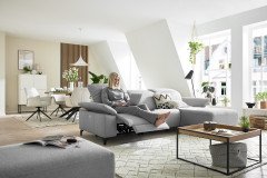 MR 370 von Musterring - Ecksofa Variante rechts platin